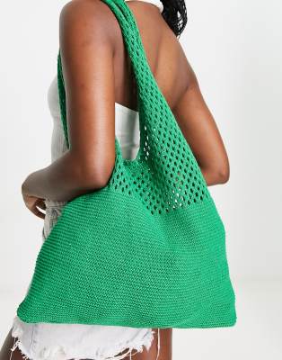 Madein. Madein. knitted shopper bag in green