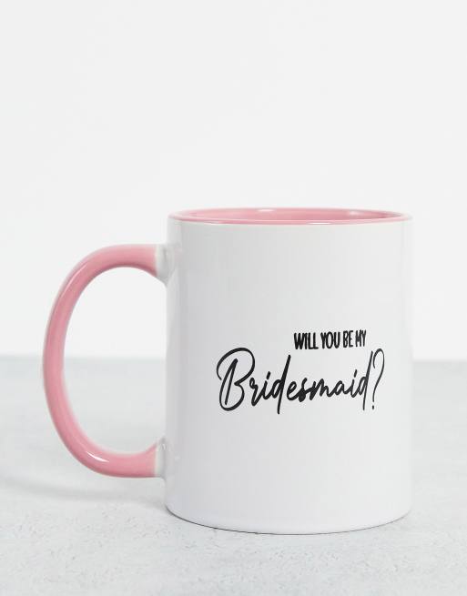 Madein. – Kubek z napisem „Will You Be My Bridesmaid?”