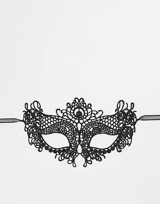 kans trompet Buitensporig Madein. lace mask in black | ASOS