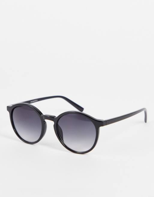 Madein - Lunettes de soleil rondes classiques - Noir