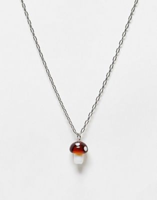 Madein mushroom neck chain necklace in silver