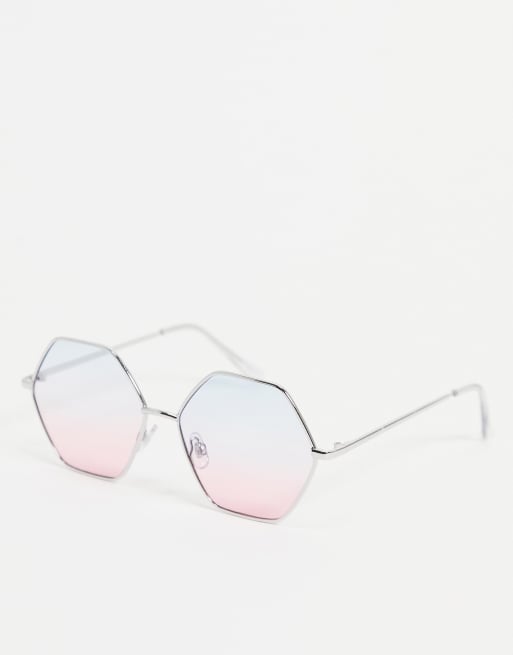 Madein – Okulary przeciwsłoneczne w sześciokątnych oprawkach