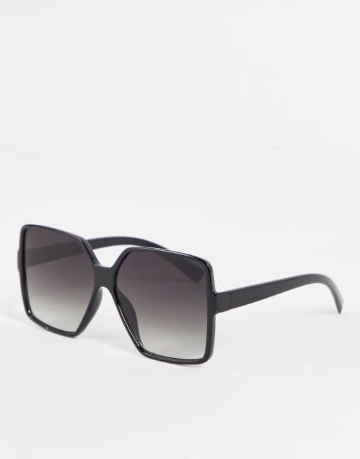 Madein. - Oversized firkantede solbriller med sort stel
