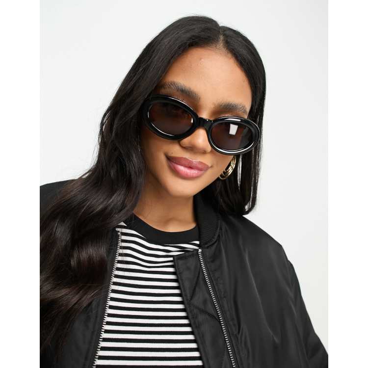 Oversized shop oval sunglasses