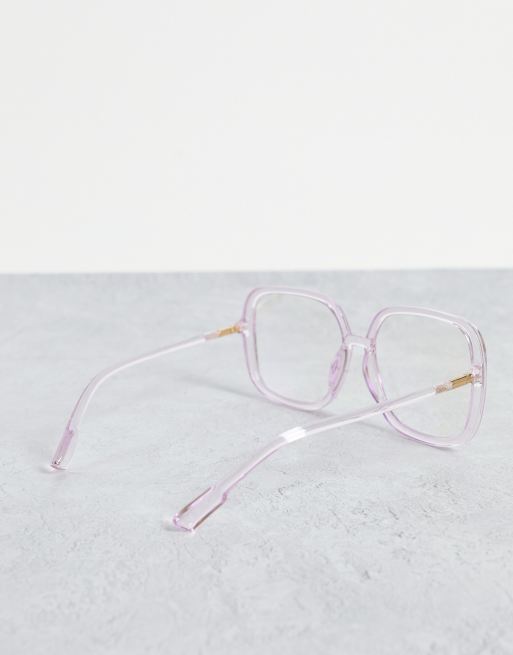 Madein – Przezroczyste duże okulary blokujące niebieskie światło, 4 z 4