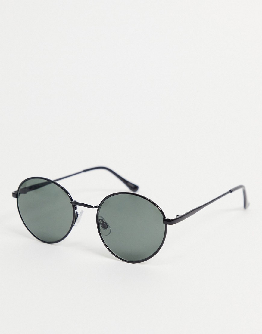 Madein. round lens sunglasses-Black
