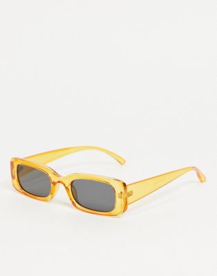 Madein. Schmale Sonnenbrille mit breitem Rahmen-Weiß