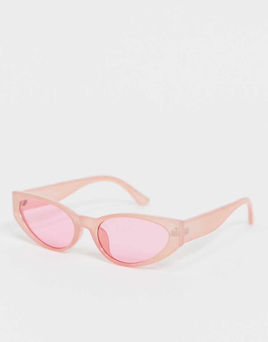 Madein. slim cat eye sunglasses in pink