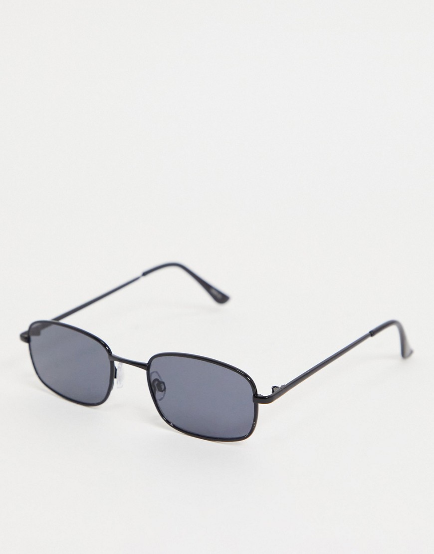 Madein. Slim Line Square Sunglasses-black