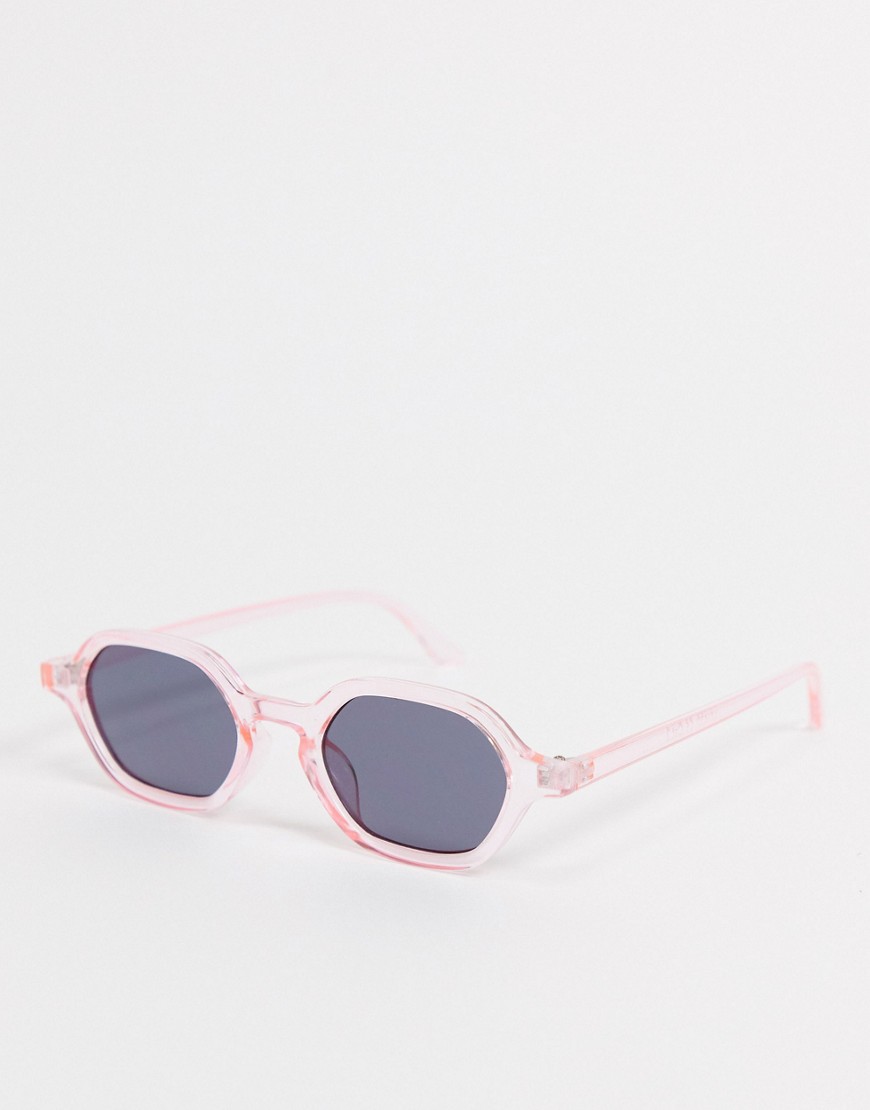 Madein. Slim Line Sunglasses-pink