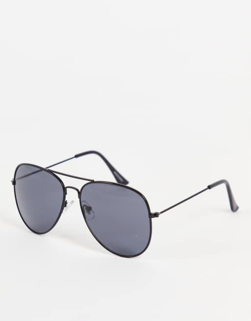 Madein - Solbriller i aviator-stil med røgfarvede glas i sort