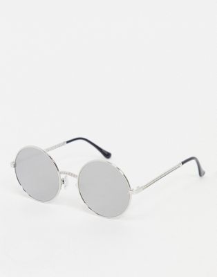 Madein – Sonnenbrille mit runden Gläsern-Silber