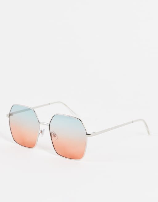 Madein square rainbow lens sunglasses