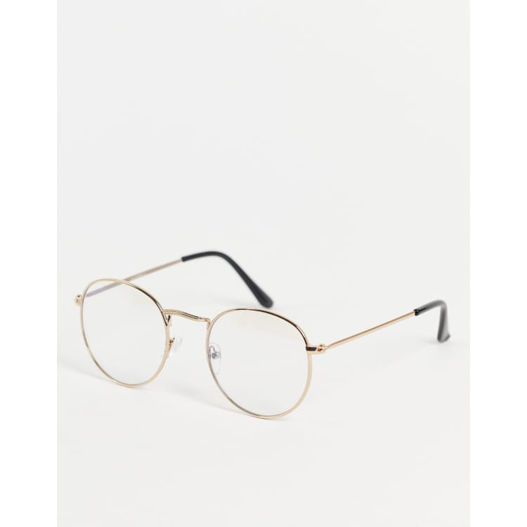 Thin frame discount circular glasses