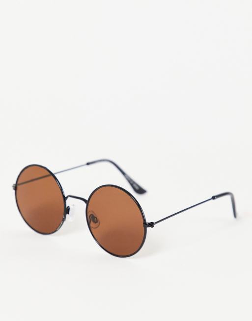 Madein Thin Frame Round Lens Sunglasses Asos 