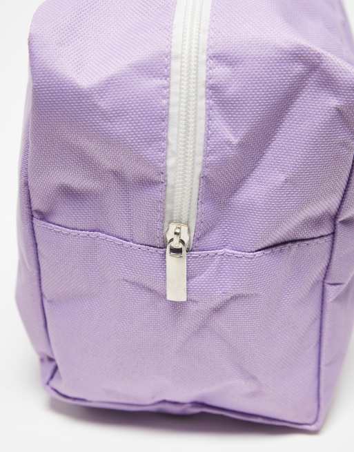 Madein. - Trousse quadrata lilla con scritta, 4 di 4