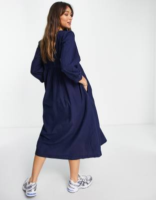 madewell blue dress