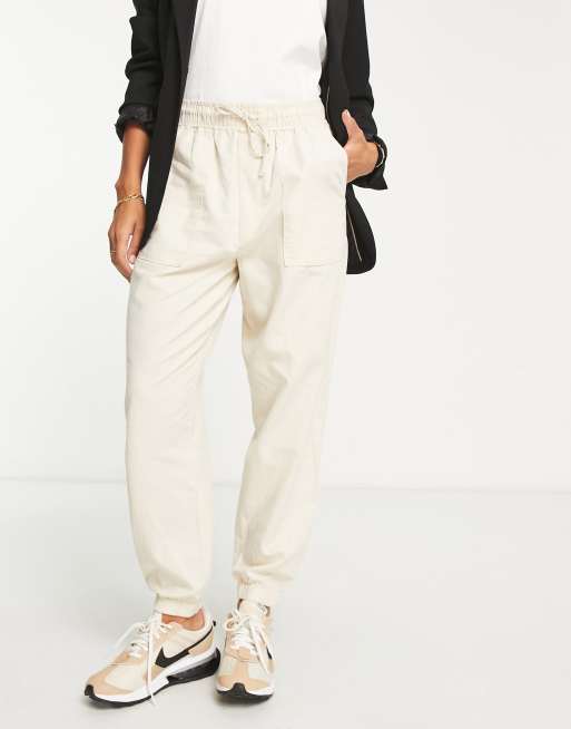 Madewell button cargo pants in cream