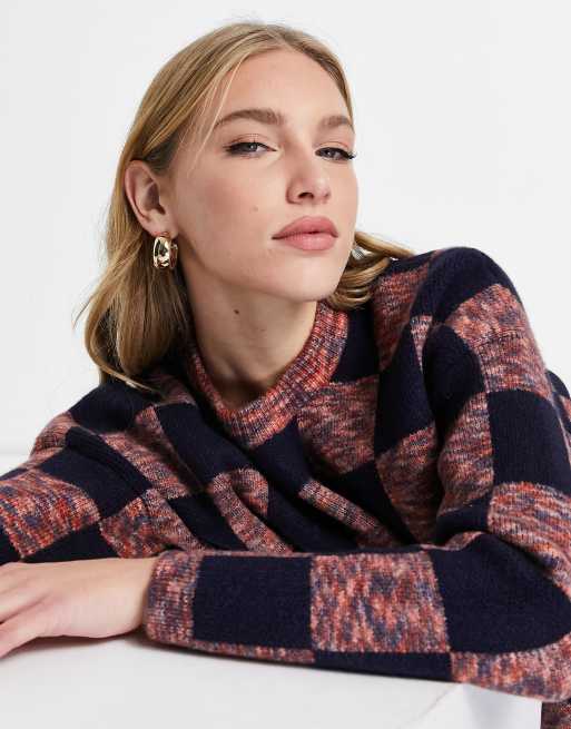 Madewell on sale checkerboard sweater