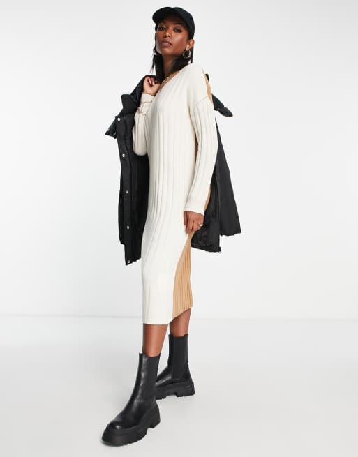 Colorblock sweater dress madewell sales