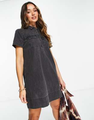 madewell denim babydoll dress