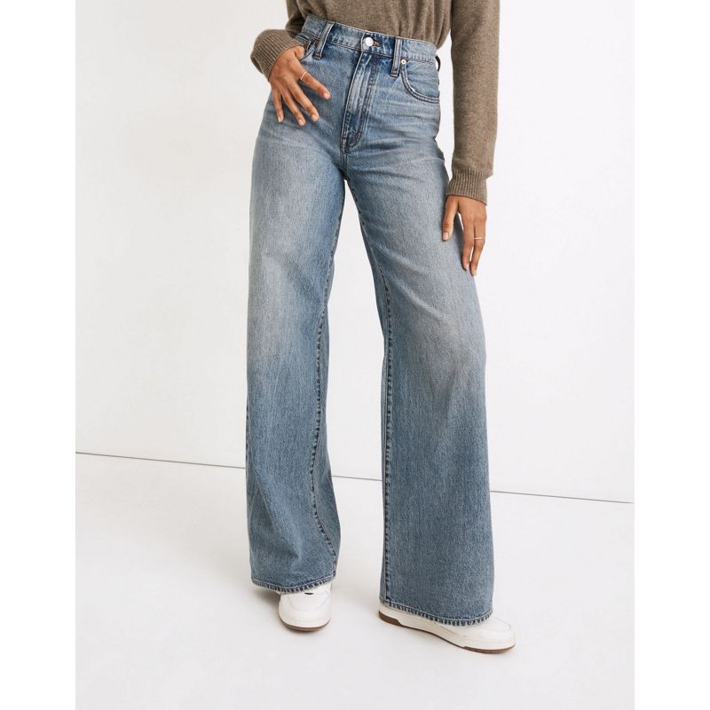 tNDhS Donna Madewell - Jeans a fondo molto ampio lavaggio medio