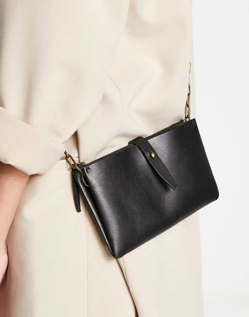 Madewell The Chain-Strap Crossbody Bag in Leather - Size One S