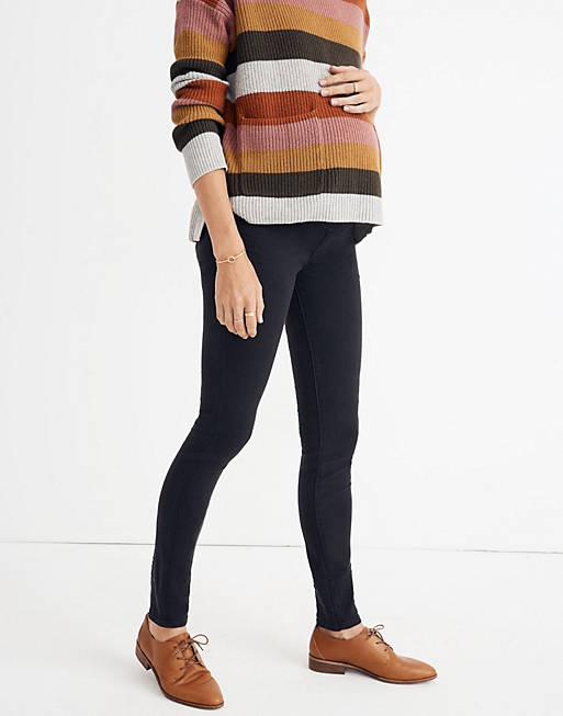 Madewell Maternity skinny jeans in washed black
