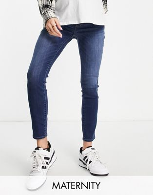 Madewell Maternity skinny jeans in washed indigo