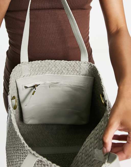 The Transport Crossbody: Woven Leather Edition