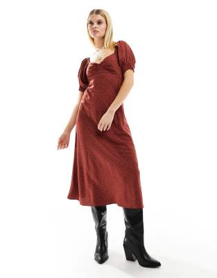 Madewell midi dress in red ditsy floral | ASOS
