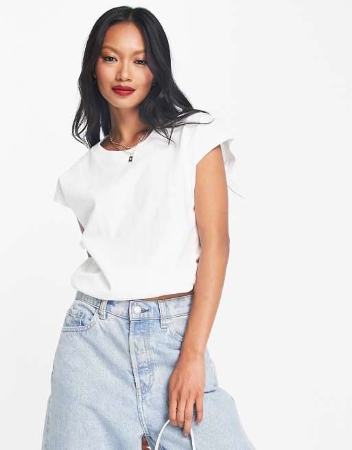 Madewell muscle tank top in white
