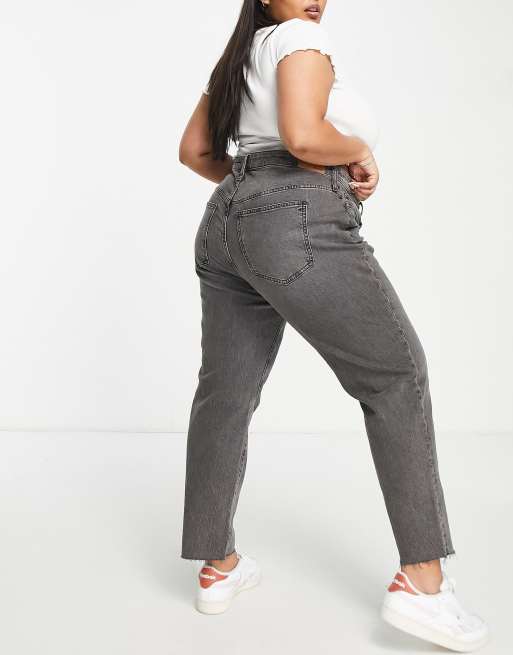 Madewell Plus straight leg jean in black ASOS