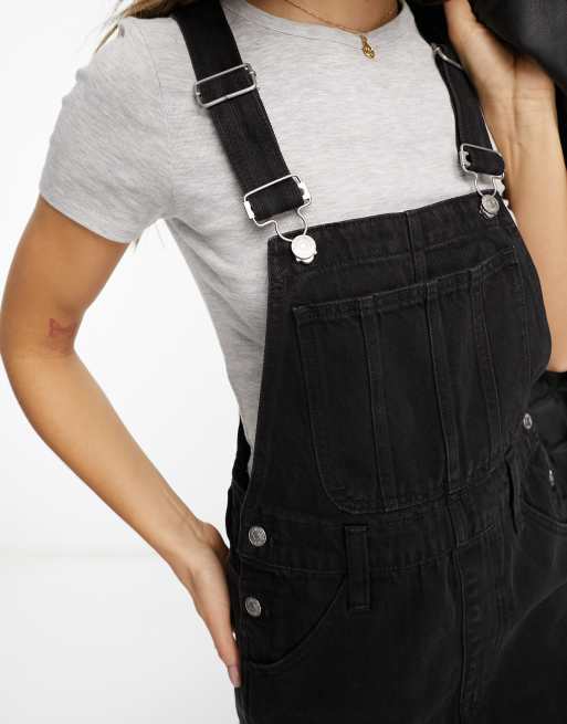 Madewell black overall store shorts