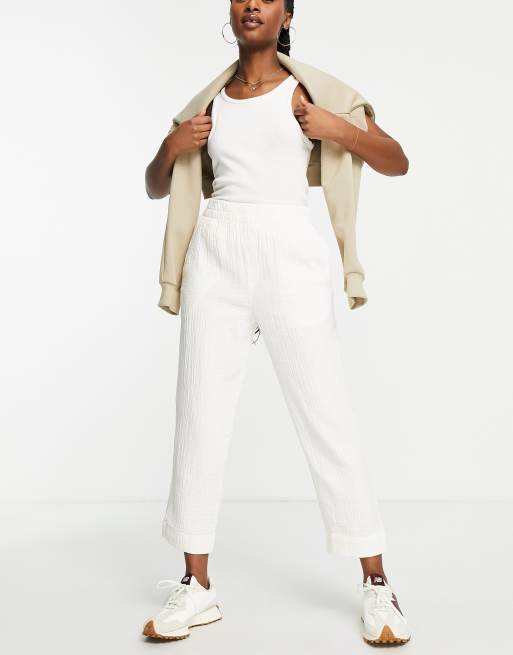 Madewell tapered pants in tan