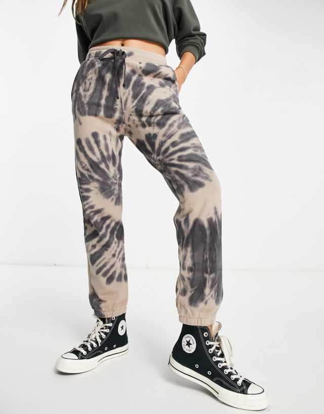 Madewell tie dye sweatpants in wash black - part of a set