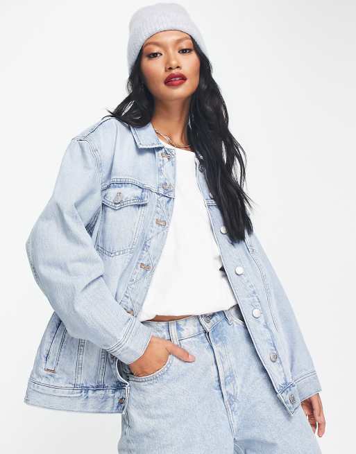 Madewell trucker jacket in light wash | ASOS