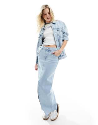 Madewell - Truckerjacke in heller Waschung-Blau