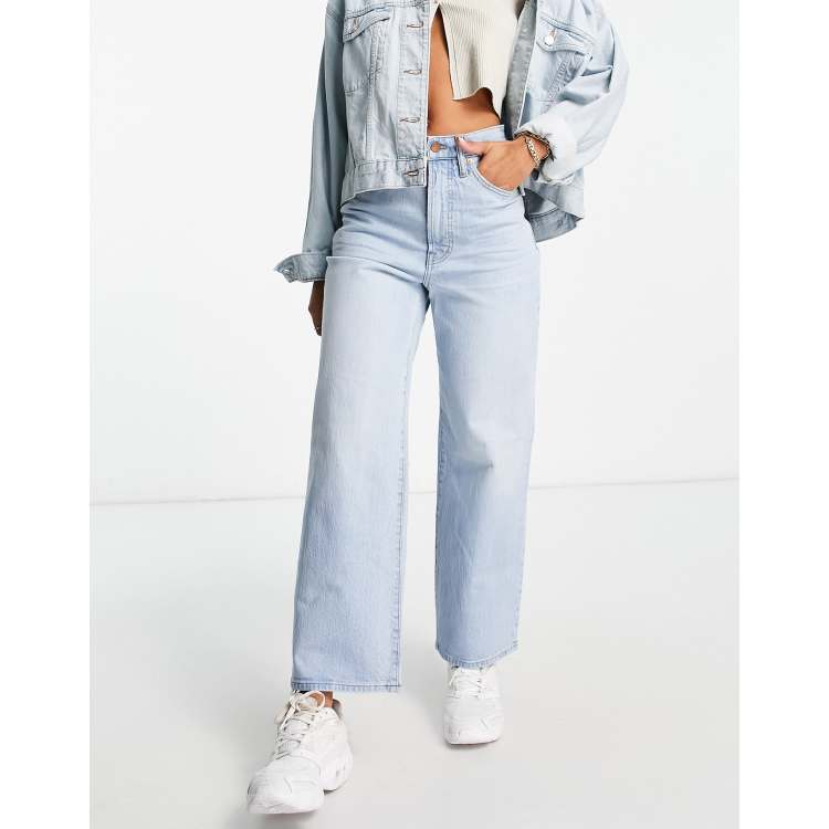 Madewell wide leg jeans in light wash