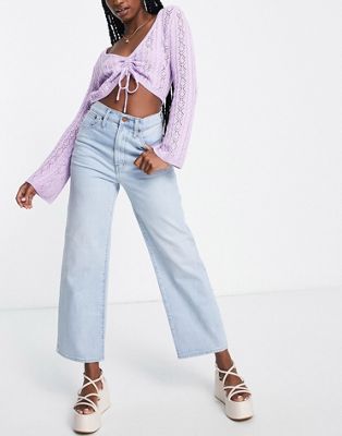 Madewell wide leg jeans in light wash