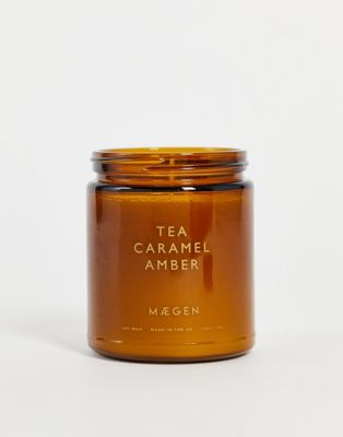 Femme MAEGEN - Bougie en pot parfum thé, caramel et ambre - 200 g
