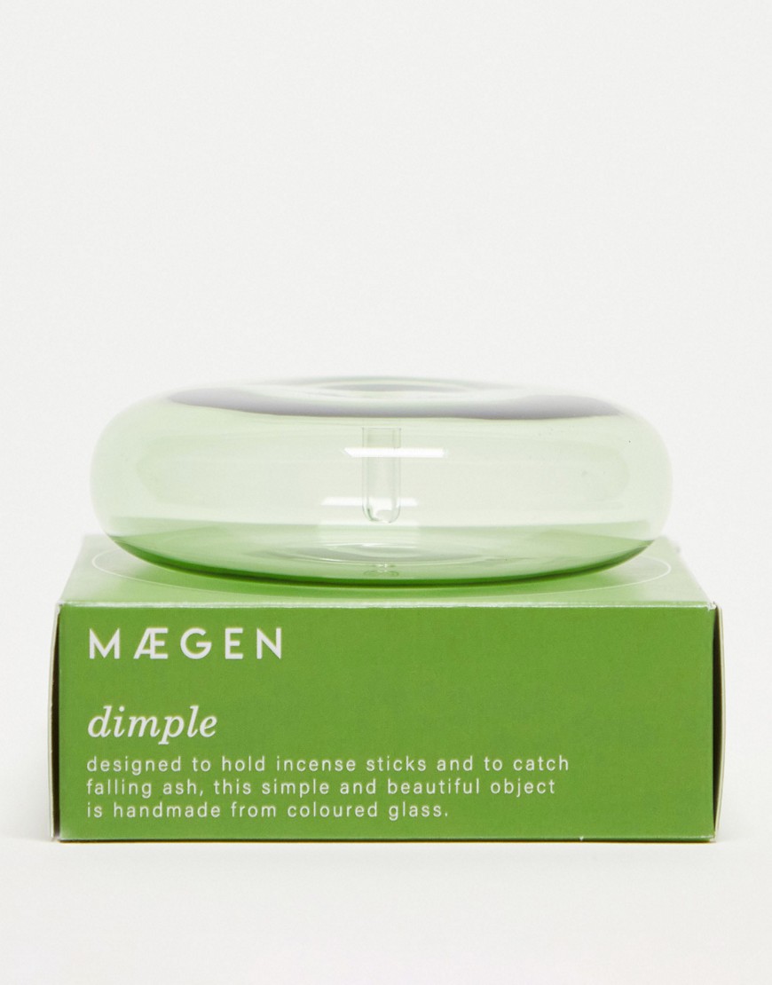 MAEGEN Green Dimple Incense Holder-No colour