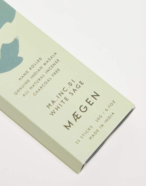 MAEGEN - White Sage - Set van 25 wierookstokjes, 3 van 4