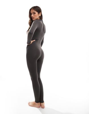 MAGIC Bodyfashion bodycon seamless jumpsuit in chocolate