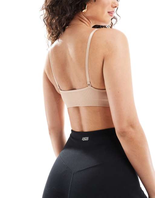 MAGIC Bodyfashion – Cappuccinobrun bekväm bh med smala axelband, 4 av 4