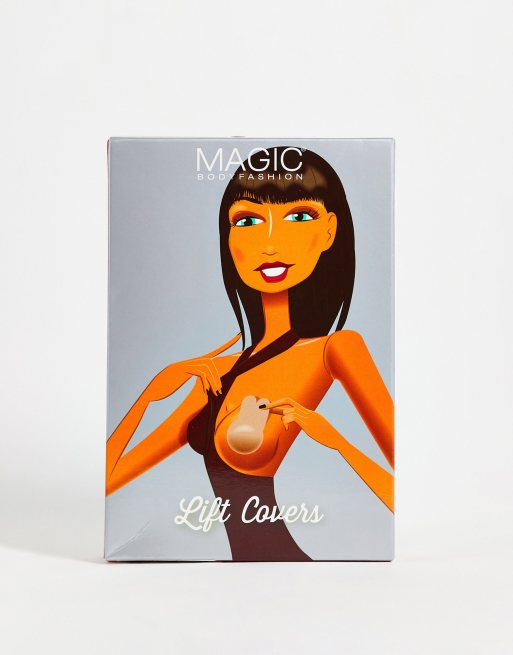 MAGIC Bodyfashion – Czarne osłonki na sutki unoszące piersi wielokrotnego użytku