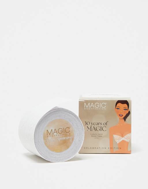 Magic Bodyfashion – Luxury – Busen-Klebeband in Weiß mit Spitzen-Effekt, 5 m, 3 von 4