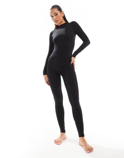 MAGIC Bodyfashion - Naadloze bodycon-jumpsuit in zwart, 2 van 4