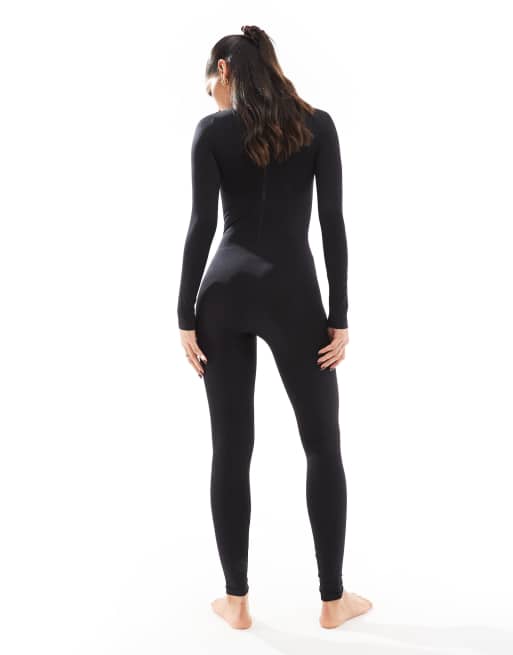 MAGIC Bodyfashion – Svart jumpsuit i seamless med bodycon-passform, 4 av 4