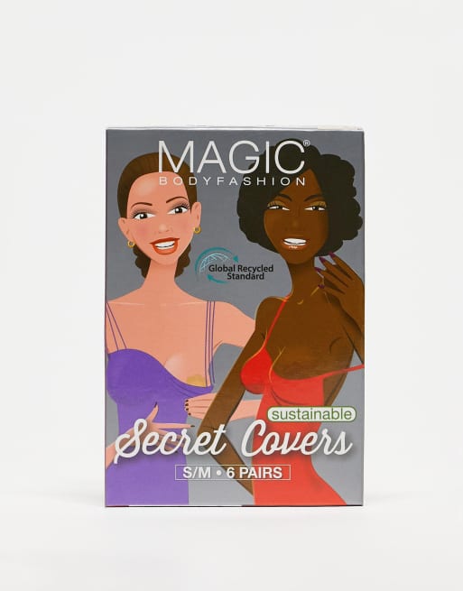 Magic – Bodyfashion – Vattentäta skydd för bröstvårtorna, 6-pack i brun färg 